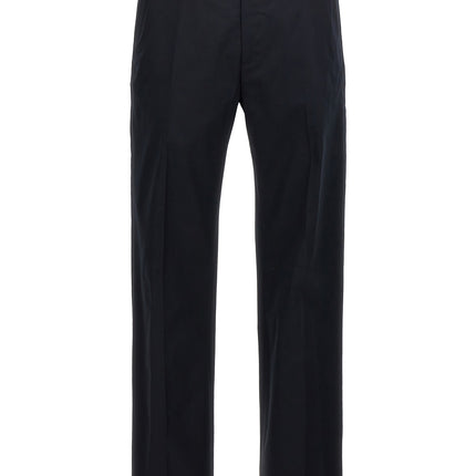Alexander McQueen Blue Cotton Casual Pants