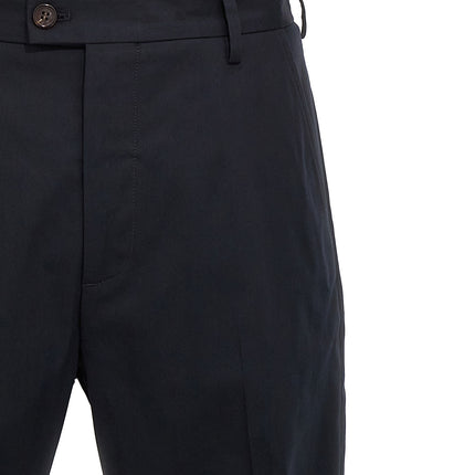Alexander McQueen Blue Cotton Casual Pants