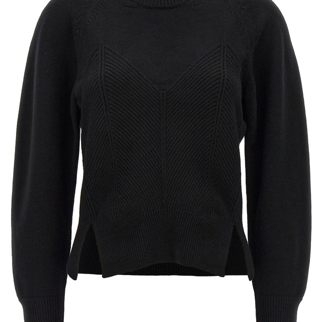 Alexander McQueen Black Wool Cardigan