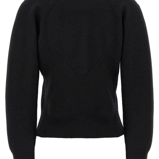 Alexander McQueen Black Wool Cardigan