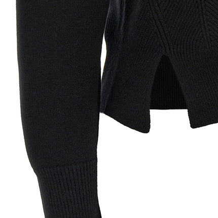 Alexander McQueen Black Wool Cardigan