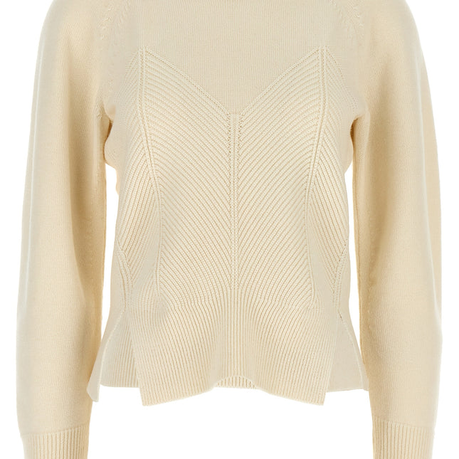 Alexander McQueen White Wool Cardigan