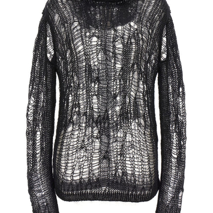 Rick Owens Black Nylon Cardigan