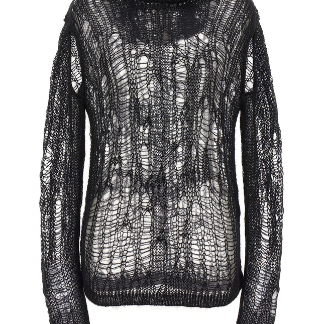 Rick Owens Black Nylon Cardigan