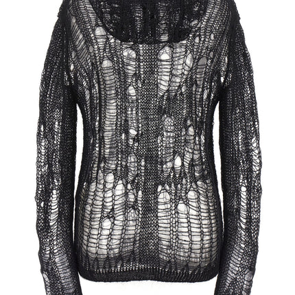 Rick Owens Black Nylon Cardigan