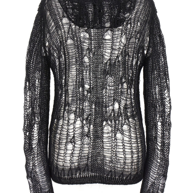 Rick Owens Black Nylon Cardigan
