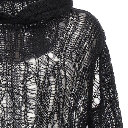 Rick Owens Black Nylon Cardigan