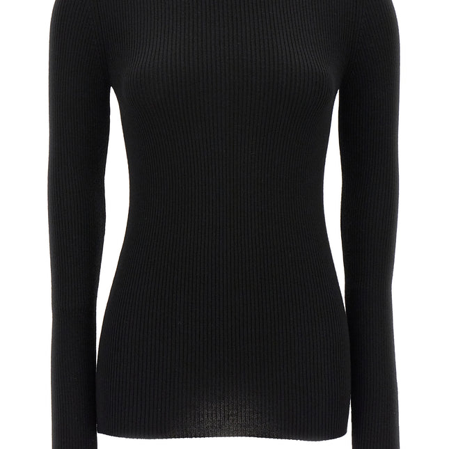 Rick Owens Black Wool Cardigan