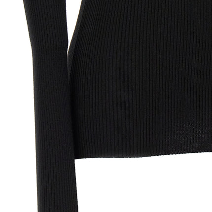 Rick Owens Black Wool Cardigan