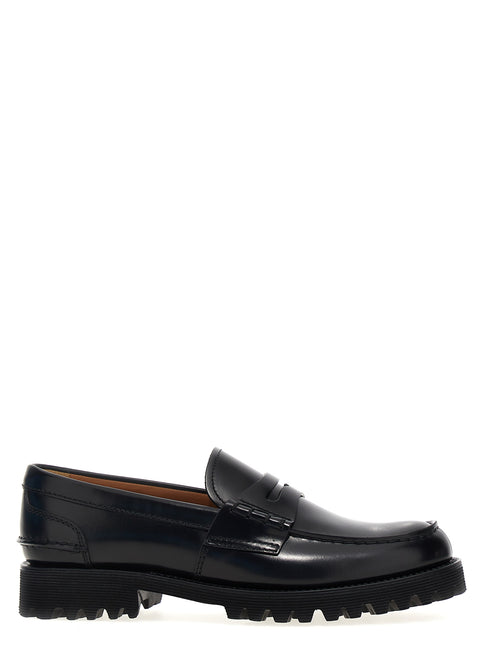 Church's Black Cowhide Slip-On Loafers