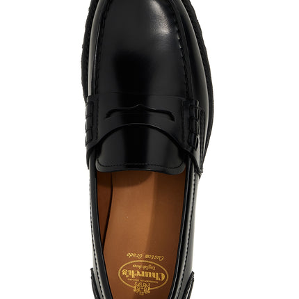 Church's Black Cowhide Slip-On Loafers