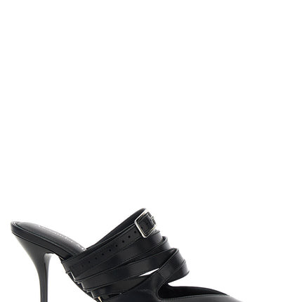 Alexander McQueen Black Cowhide High Heel Pumps