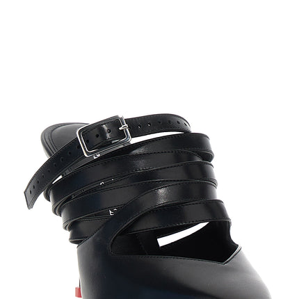 Alexander McQueen Black Cowhide High Heel Pumps