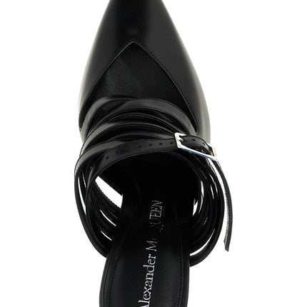 Alexander McQueen Black Cowhide High Heel Pumps