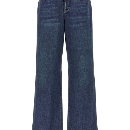 Alexander McQueen Blue Cotton Jeans Denim