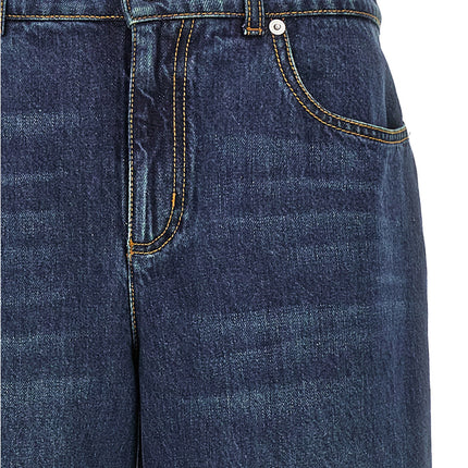 Alexander McQueen Blue Cotton Jeans Denim