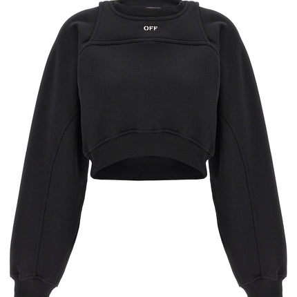 Off-White Bicolor Cotton Sweatshirt