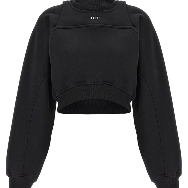 Off-White Bicolor Cotton Sweatshirt