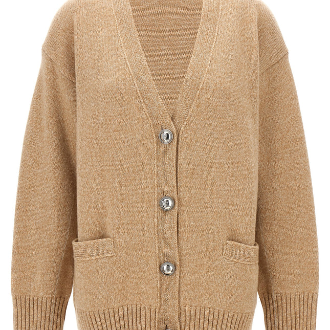 Paco Rabanne Beige Wool Cardigan