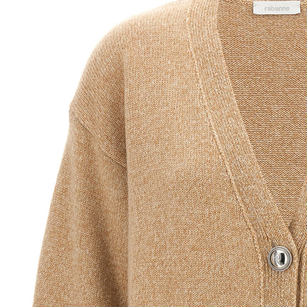 Paco Rabanne Beige Wool Cardigan