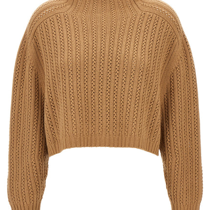 Max Mara Beige Wool Cardigan