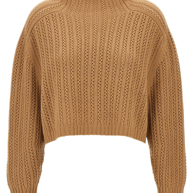 Max Mara Beige Wool Cardigan