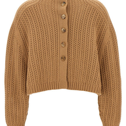 Max Mara Beige Wool Cardigan