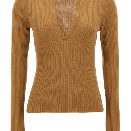 Max Mara Beige Silk Cardigan
