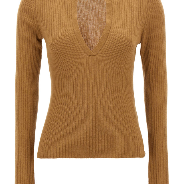 Max Mara Beige Silk Cardigan