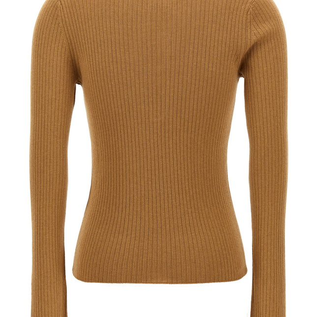 Max Mara Beige Silk Cardigan
