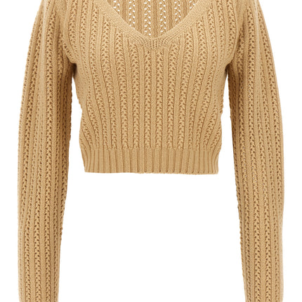 Max Mara Beige Wool Cardigan