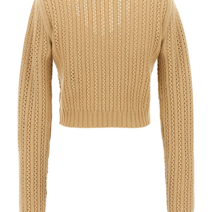 Max Mara Beige Wool Cardigan