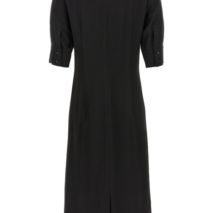 Sportmax Black Viscose Midi Dress