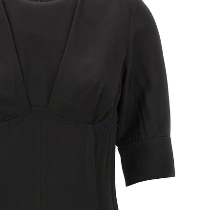 Sportmax Black Viscose Midi Dress