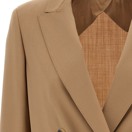 Max Mara Beige Virgin Wool Blazer