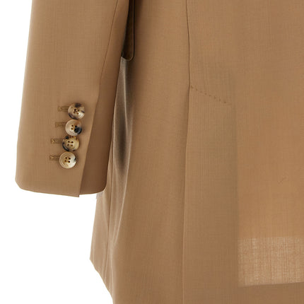 Max Mara Beige Virgin Wool Blazer