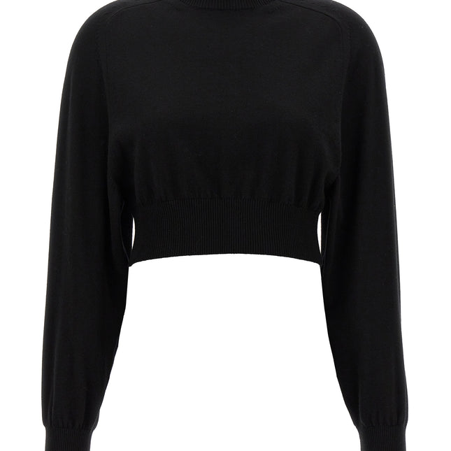 Sportmax Black Virgin Wool Cardigan
