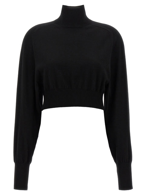 Sportmax Black Virgin Wool Cardigan
