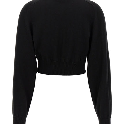 Sportmax Black Virgin Wool Cardigan