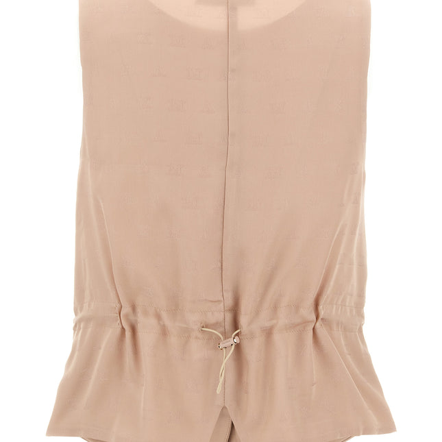 Max Mara Multicolor Acetate Sleeveless Jacket