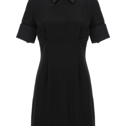 Sportmax Black Viscose Short Dress