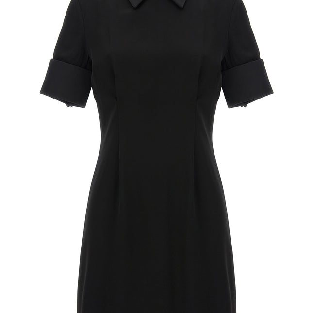 Sportmax Black Viscose Short Dress