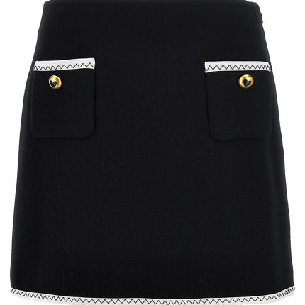 Moschino Bicolor Viscose Long Skirt