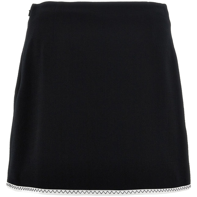 Moschino Bicolor Viscose Long Skirt