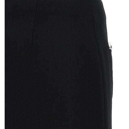 Moschino Bicolor Viscose Long Skirt