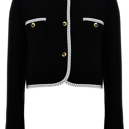 Moschino Bicolor Viscose Full-Length Jacket