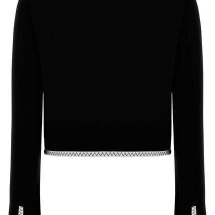 Moschino Bicolor Viscose Full-Length Jacket