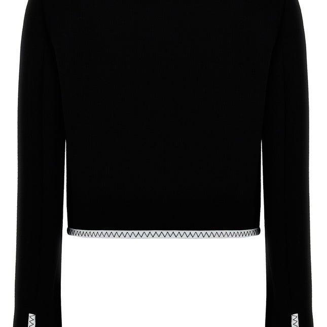 Moschino Bicolor Viscose Full-Length Jacket