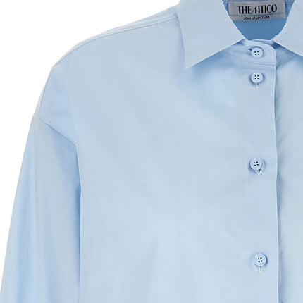 The Attico Blue Cotton Blouse