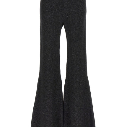 Palm Angels Black Viscose Flared Pants